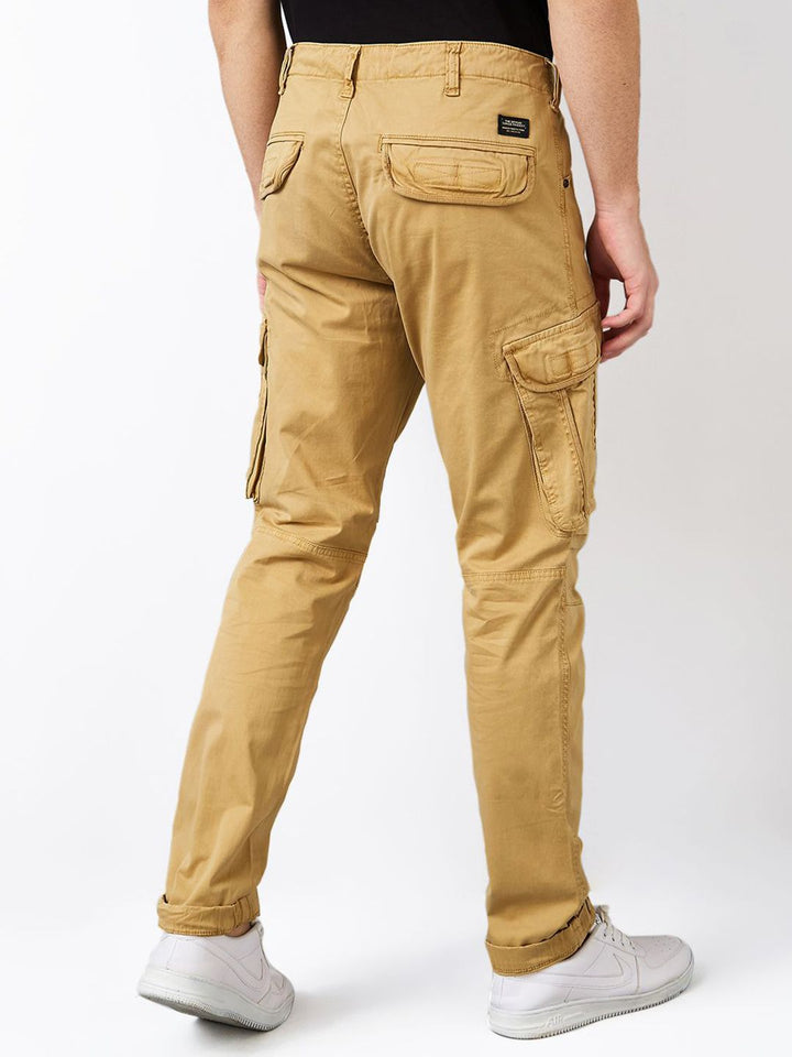 SPYKAR Men Regular Fit Mid Rise Cargos