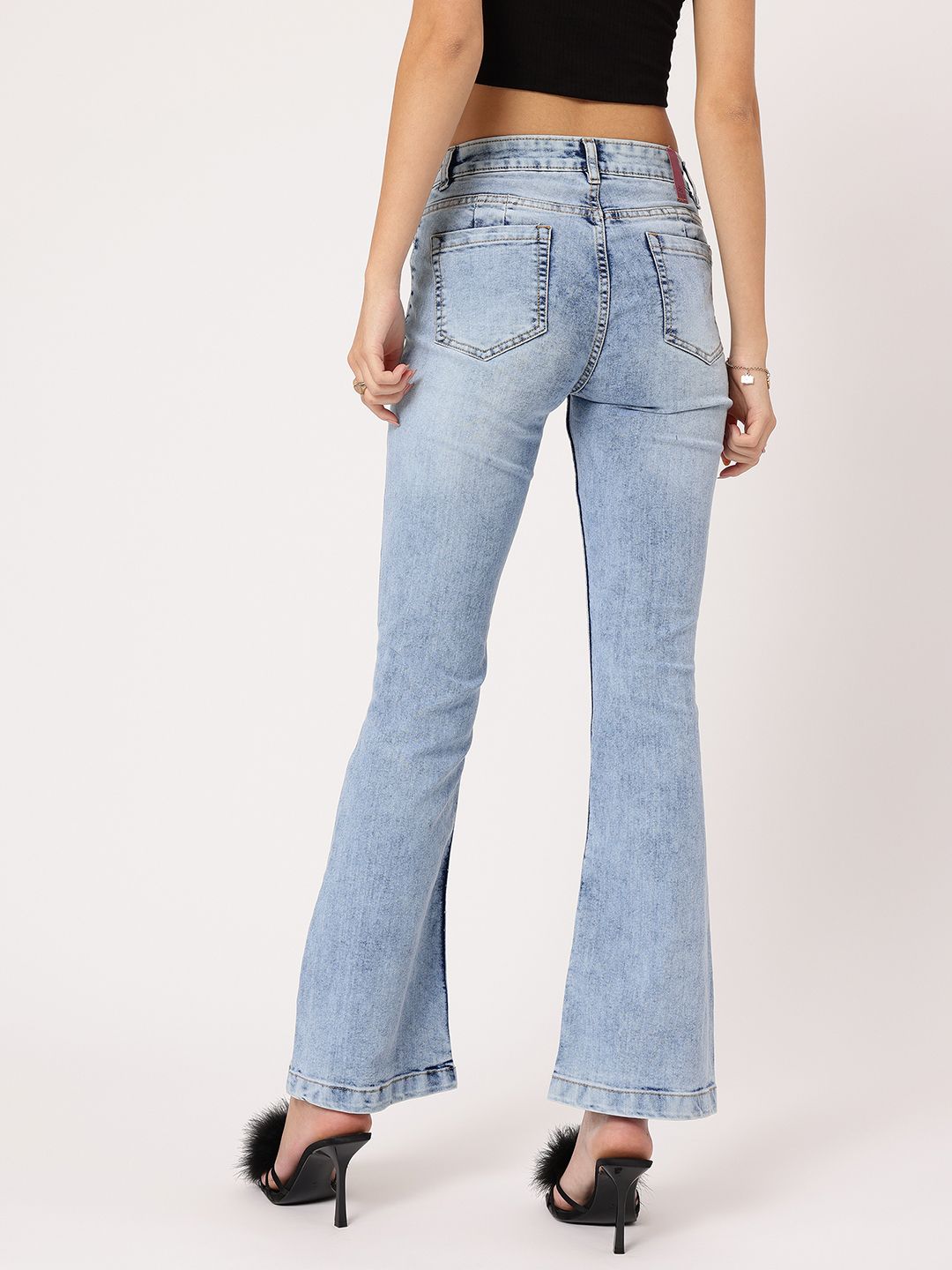DressBerry Women Vintage Vibes Bootcut Fit Stretchable Jeans