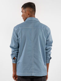 Eszett Cuban Collar Cotton Casual Shirt