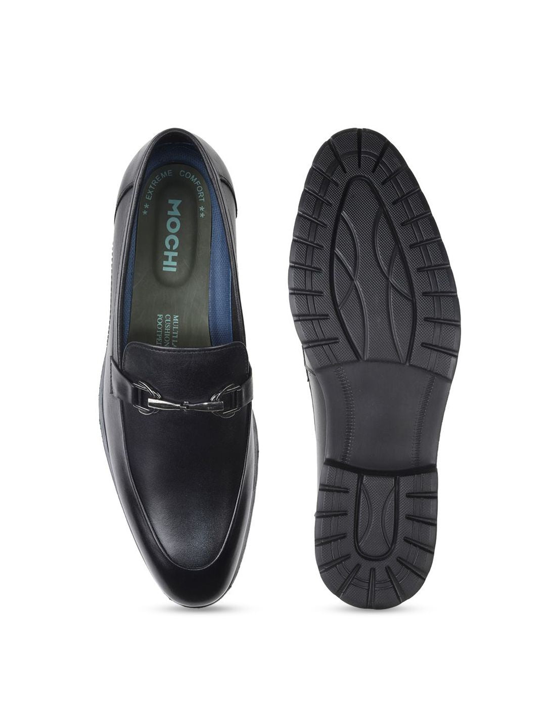 Mochi Men Leather Formal Loafers Shoes