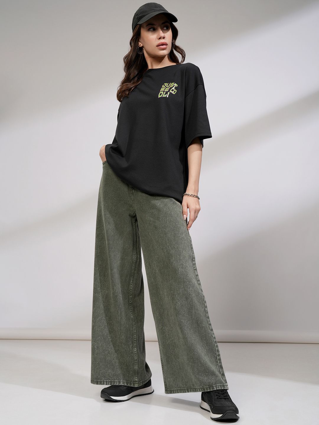 Tokyo Talkies Women High Waist Fla Jeans