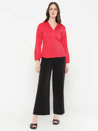 RAREISM Women Solid V-Neck Top