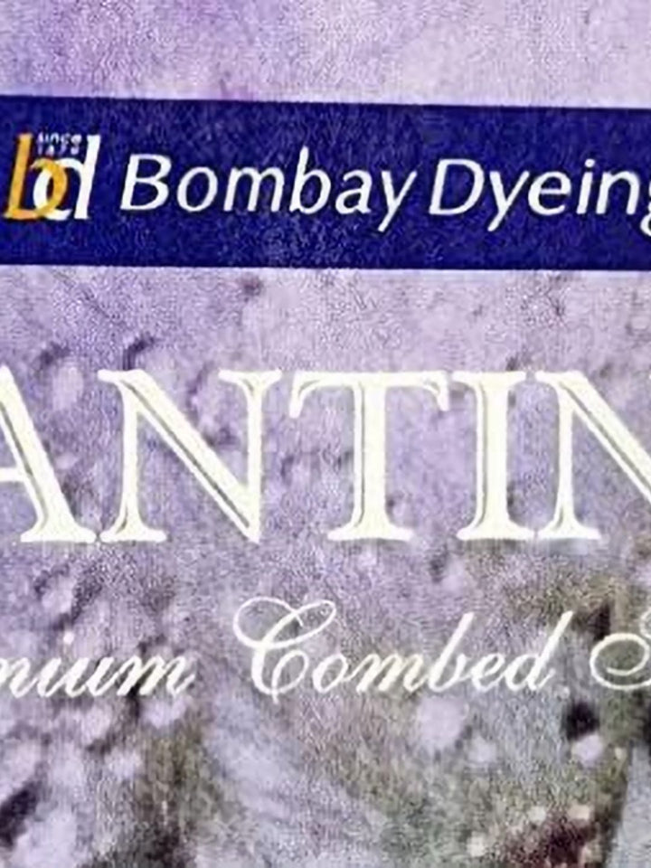 BOMBAY DYEING Blue 1 Pcs Cotton 550 GSM Bath Towel