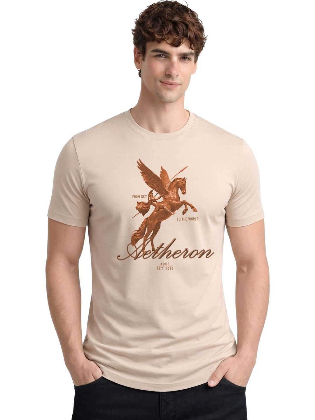 ADRO Men Printed T-shirt