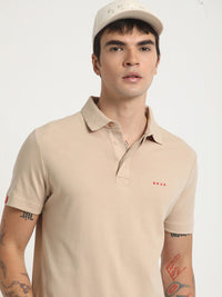THE BEAR HOUSE Polo Collar Slim Fit Pure Cotton T-shirt
