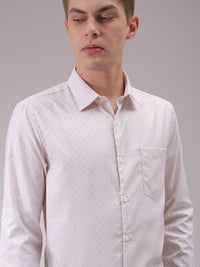 The Indian Garage Co. X Luxe Men Cutaway Collar Checked Slim Fit Formal Shirt