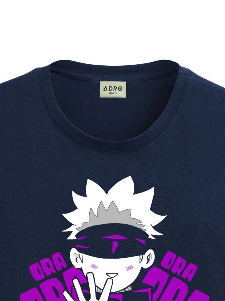 ADRO Men Printed Applique T-shirt