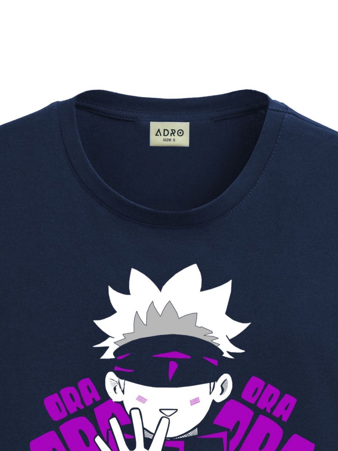 ADRO Men Printed Applique T-shirt