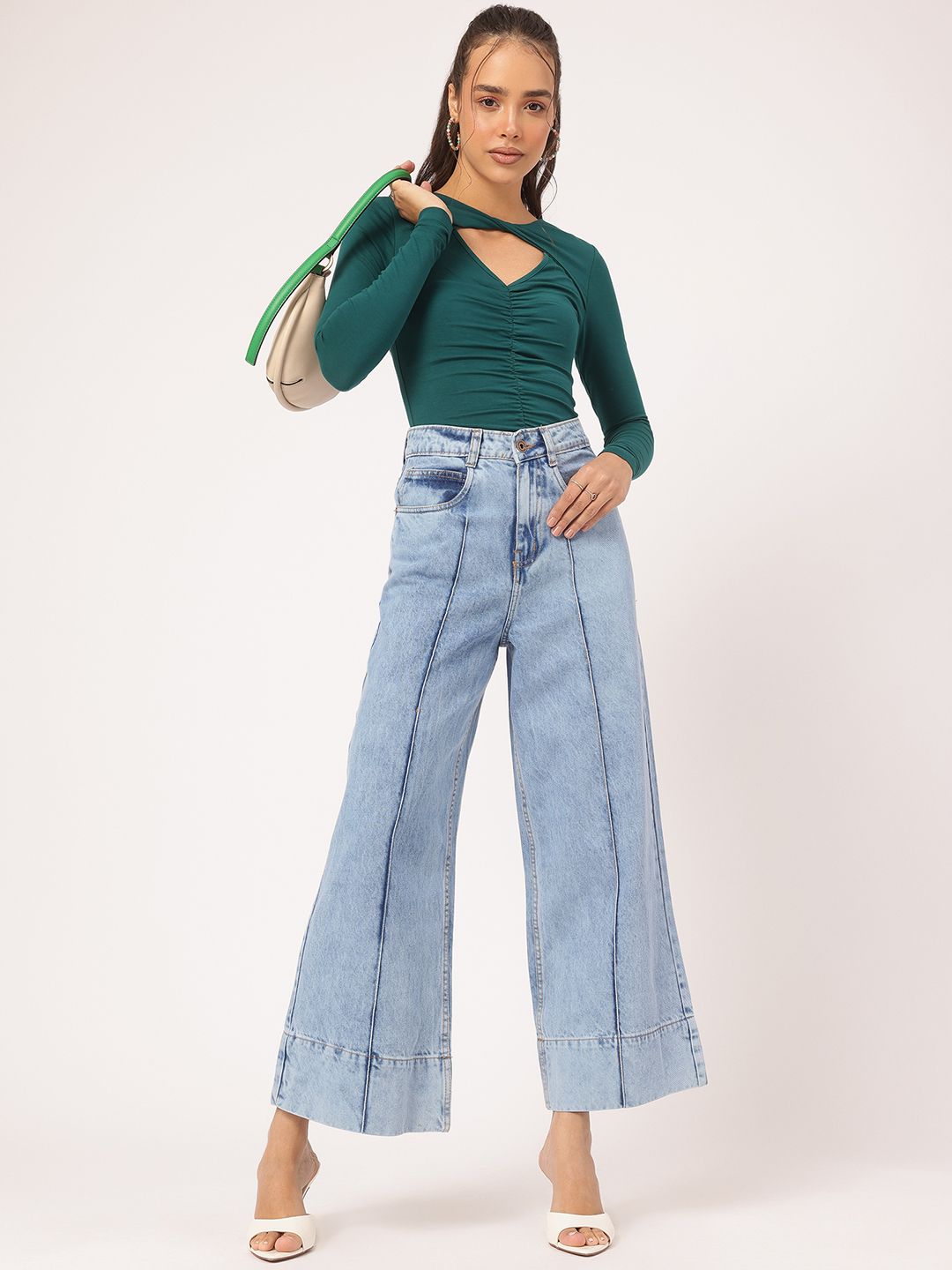 DressBerry High-Waist Wide Leg Baggy Jeans