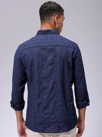The Indian Garage Co Men Regular Fit Dobby Textured Resortwear Shirt