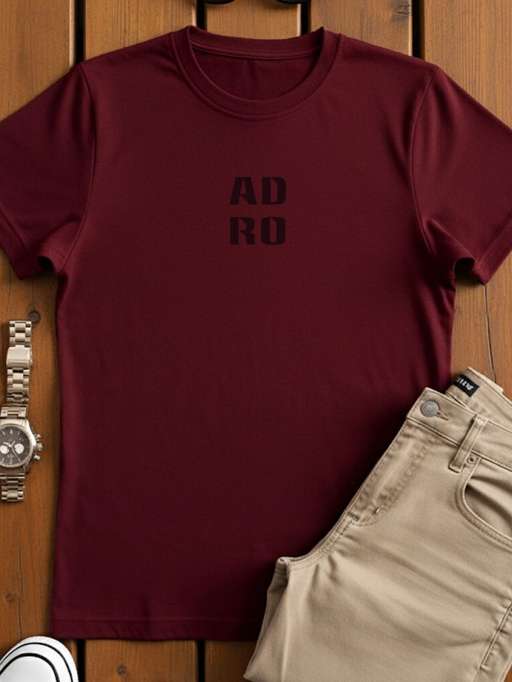 ADRO Men Typography Printed Cotton T-shirt