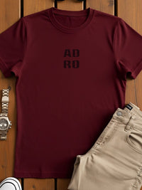 ADRO Men Typography Printed Cotton T-shirt