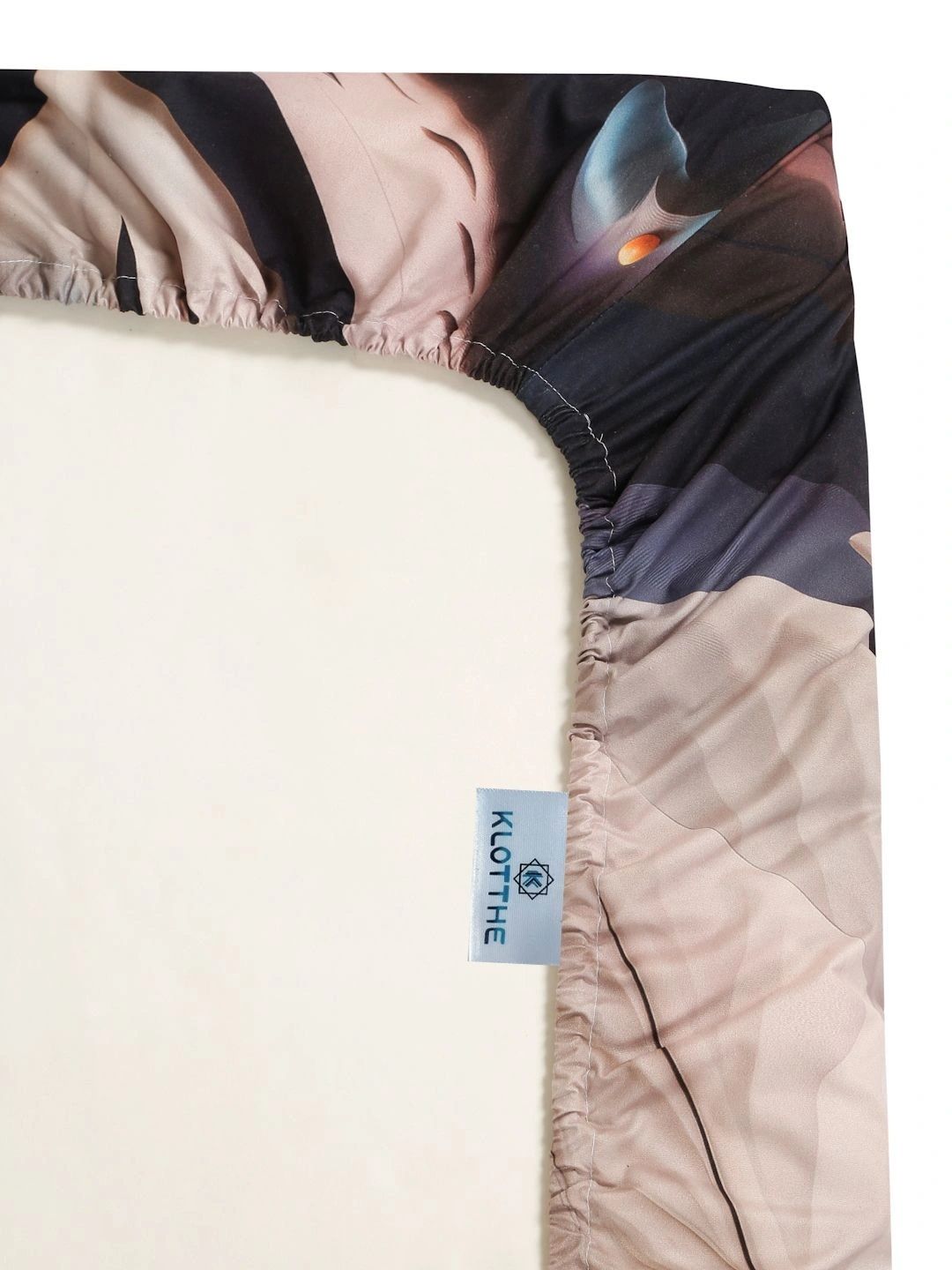 KLOTTHE Brown & Pink 300 TC King Bedsheet with 2 Pillow Covers