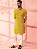 Anouk Men Bandhani Printed Regular Kurta with Pyjamas
