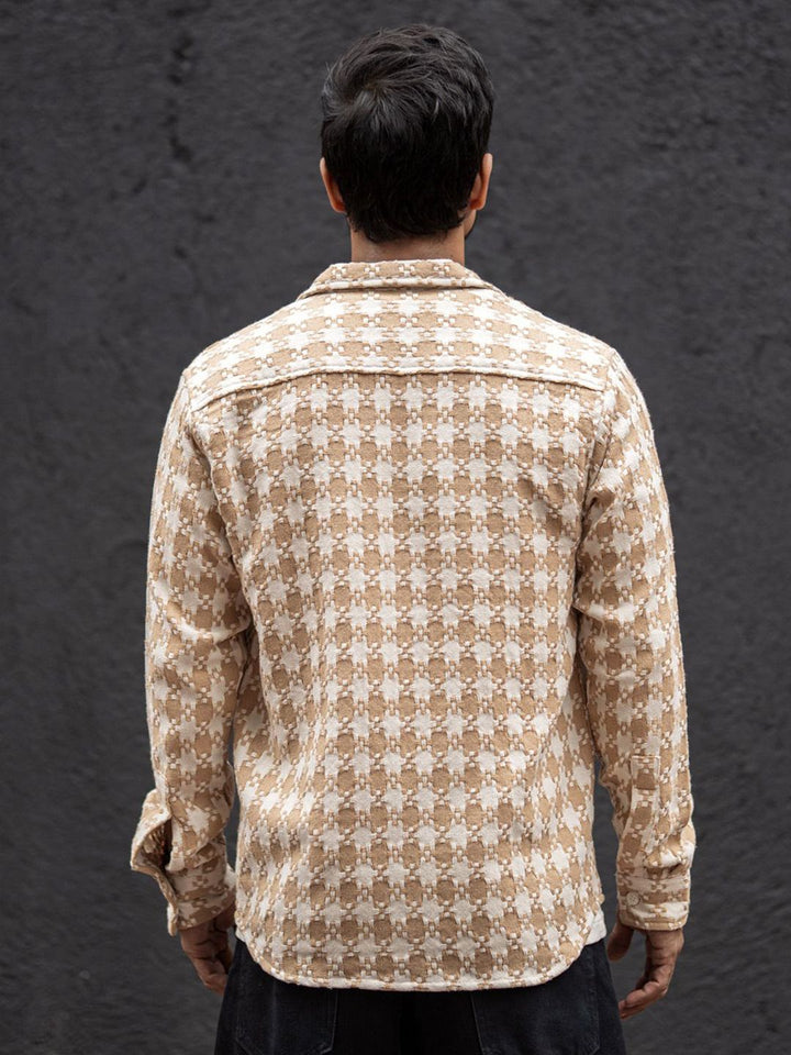 Powerlook Men Opaque Checked Casual Shirt
