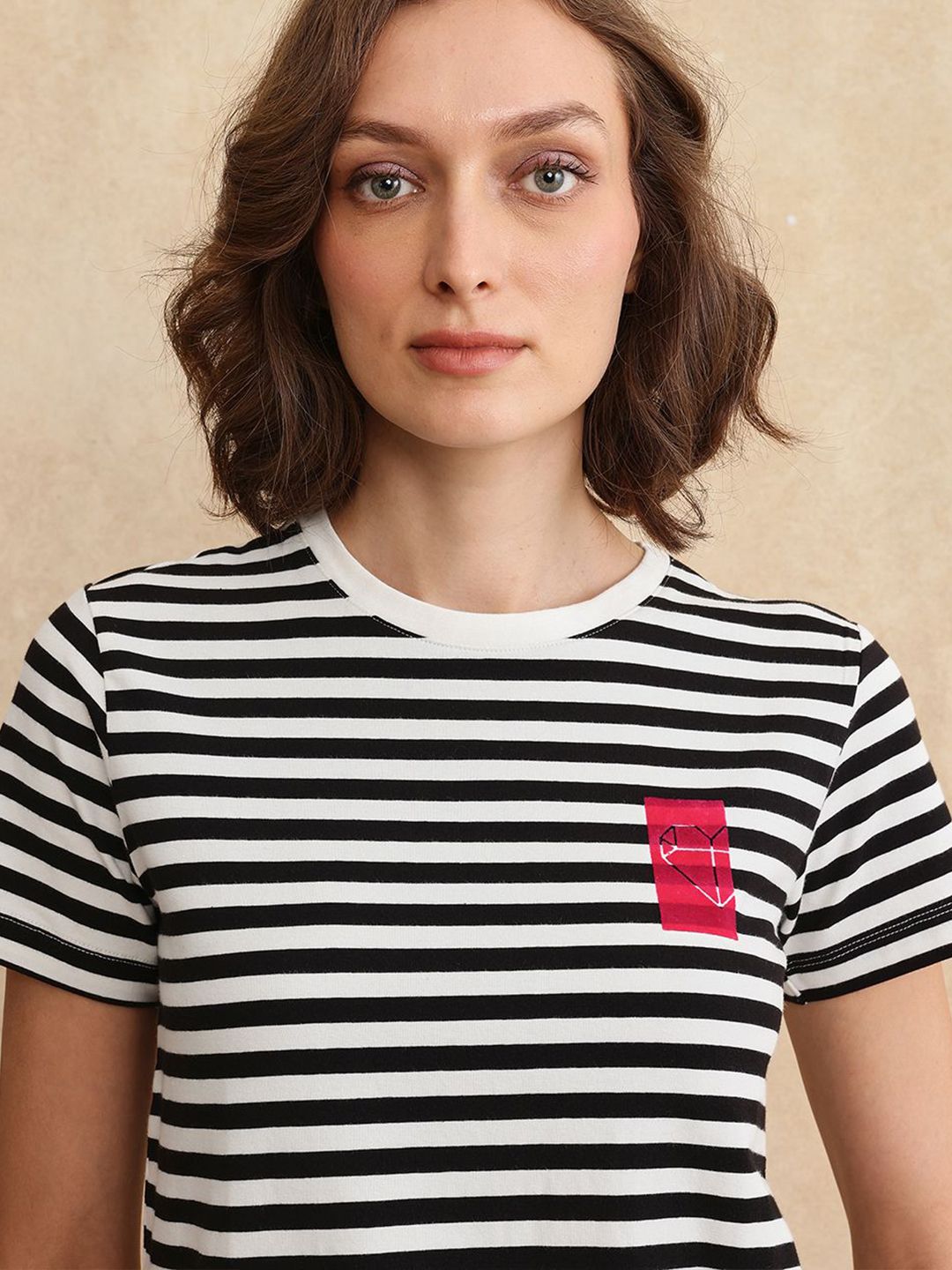 RAREISM Women Printed Pockets T-shirt