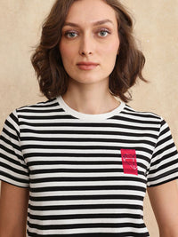 RAREISM Women Printed Pockets T-shirt