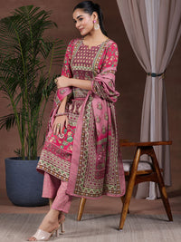 Libas Ethnic Motifs Printed Kurta with Trousers & Dupatta