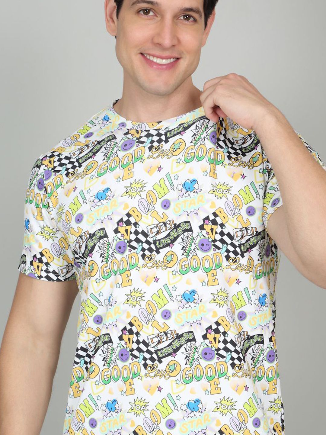 Sweet Dreams Men Graphic Printed Night suit