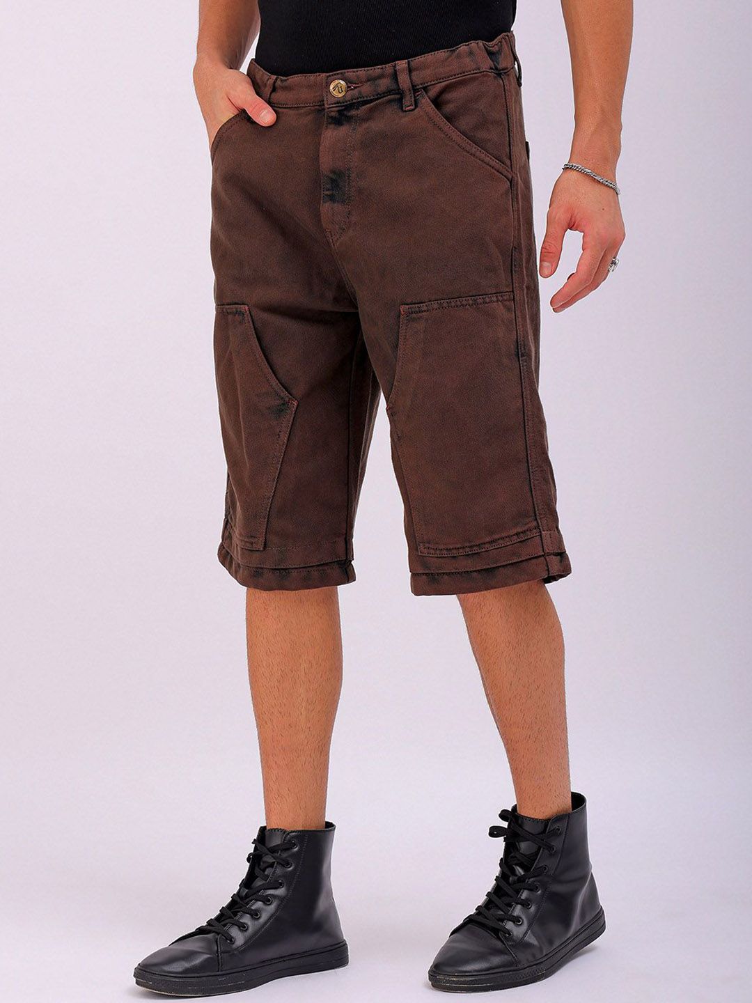 The Indian Garage Co  Solid Men Chino Shorts