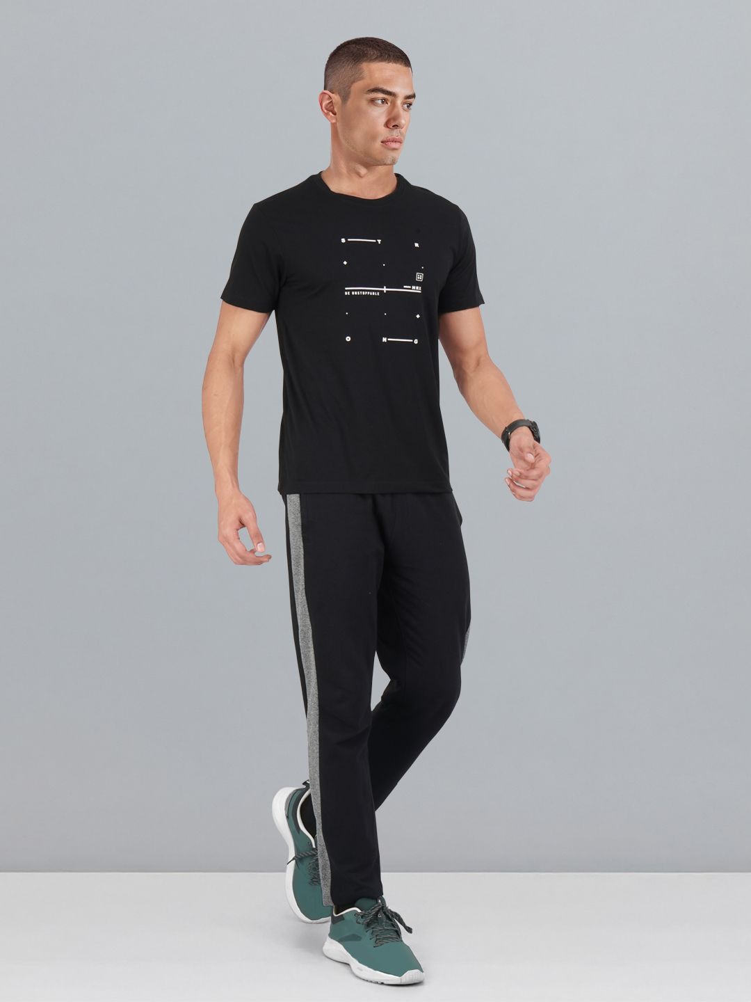 HRX by Hrithik Roshan Men Typography Printed Training T-shirt