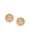 Anouk Gold-Plated Artificial Beaded Contemporary Drop Earrings
