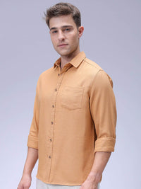 The Indian Garage Co Men Regular Fit Solid Resortwear Shirt