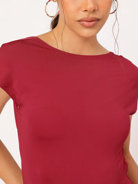 DressBerry Darling-Diva Open Back Extended Sleeves Top