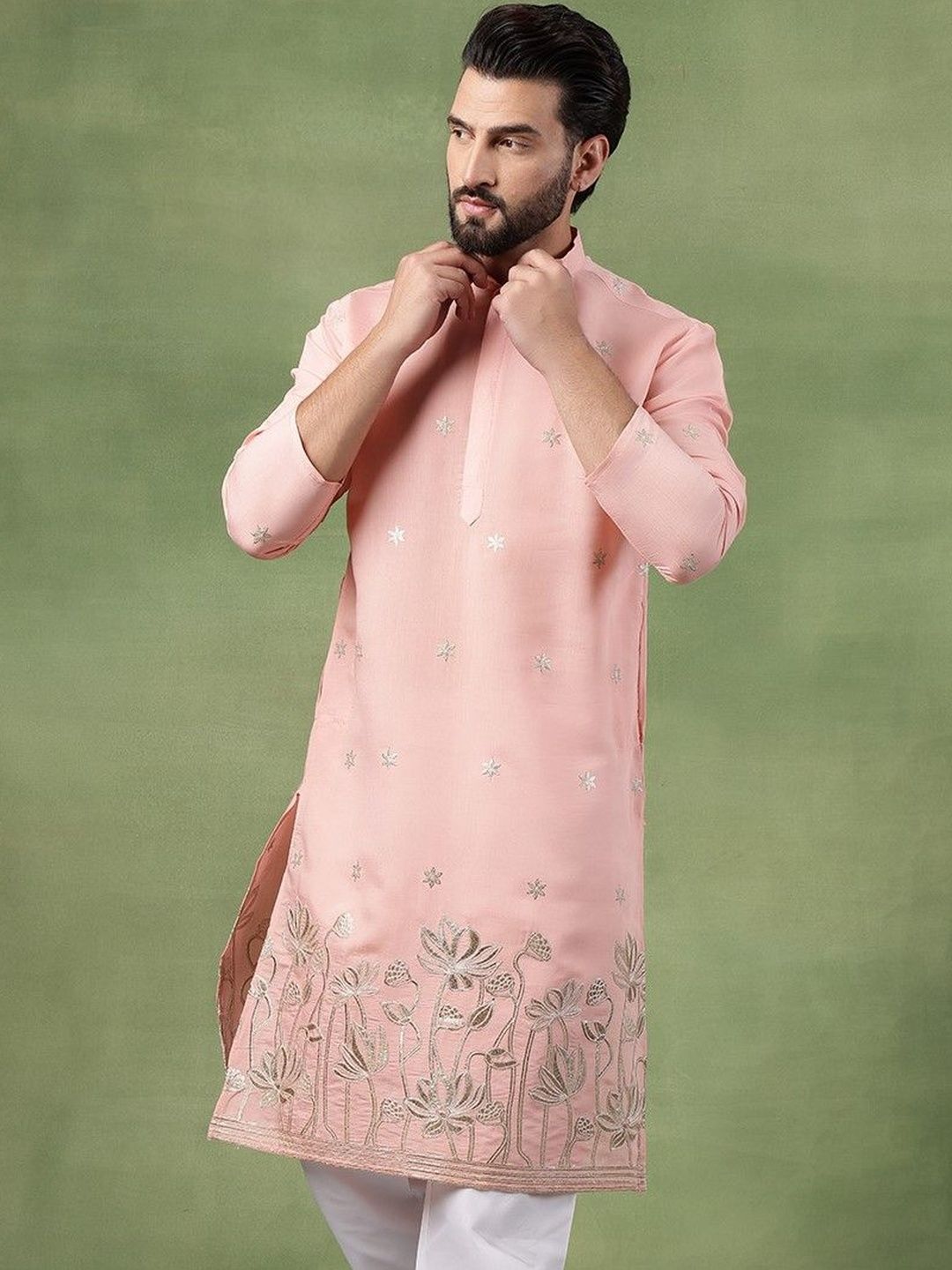 SOJANYA Kurta Sulam Bunga Lelaki