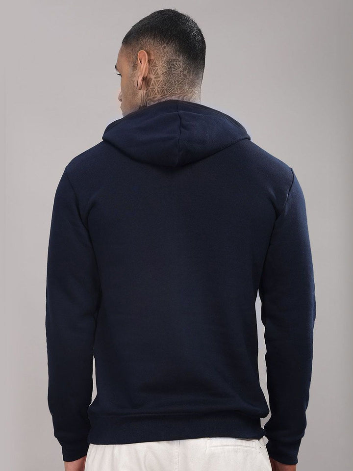 ADRO Men Printed Hooded Sweatshirt