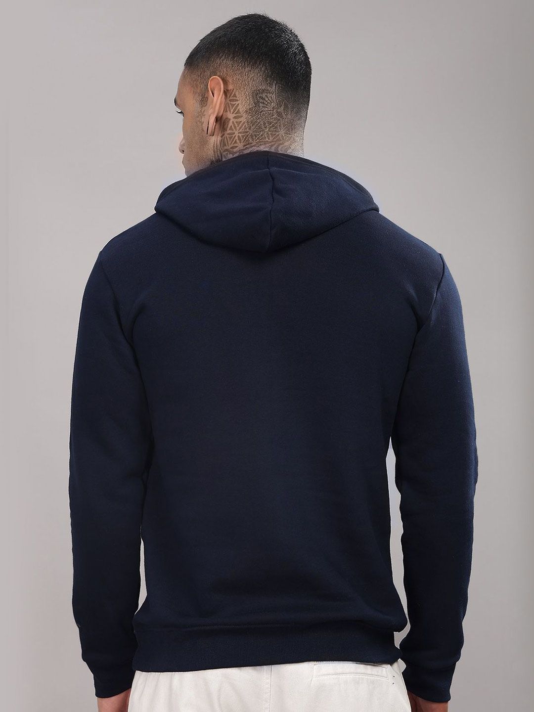 ADRO Men Printed Hooded Sweatshirt