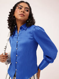 DressBerry Electric Blue Beyond Basics Shirt