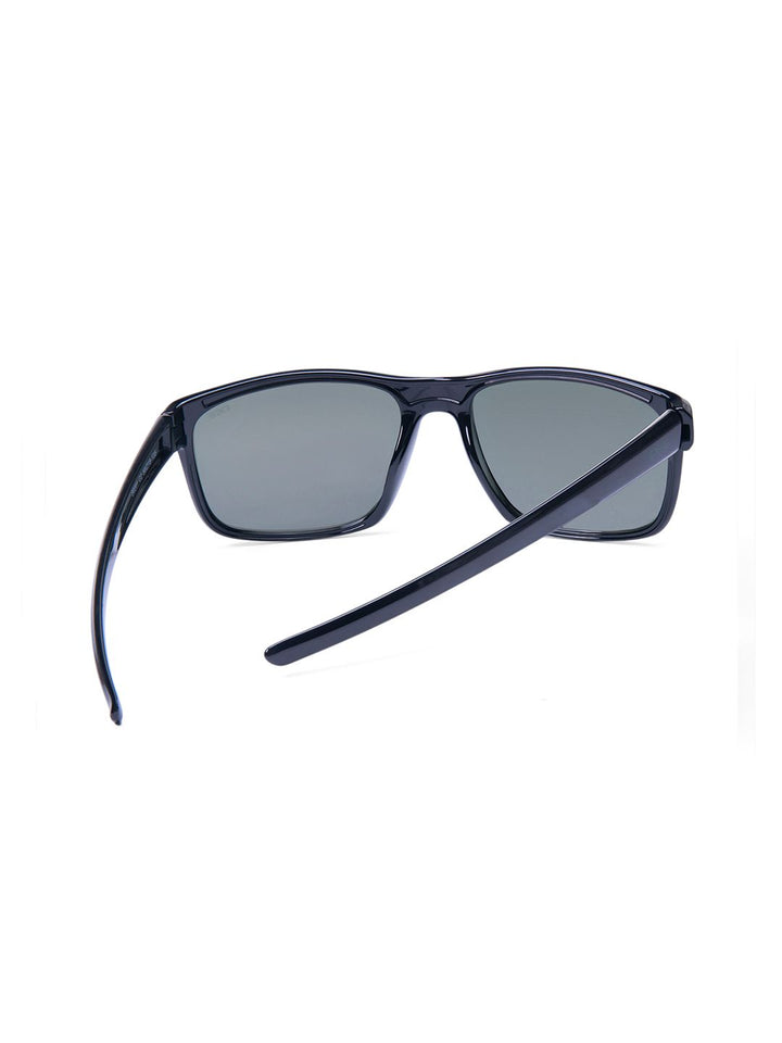 Idee Men Green Lens & Black Rectangle Sunglasses dengan Lensa Dilindungi UV