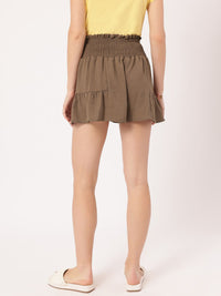 DressBerry Simply Slay-ing Tiered Tie-Up Women Shorts