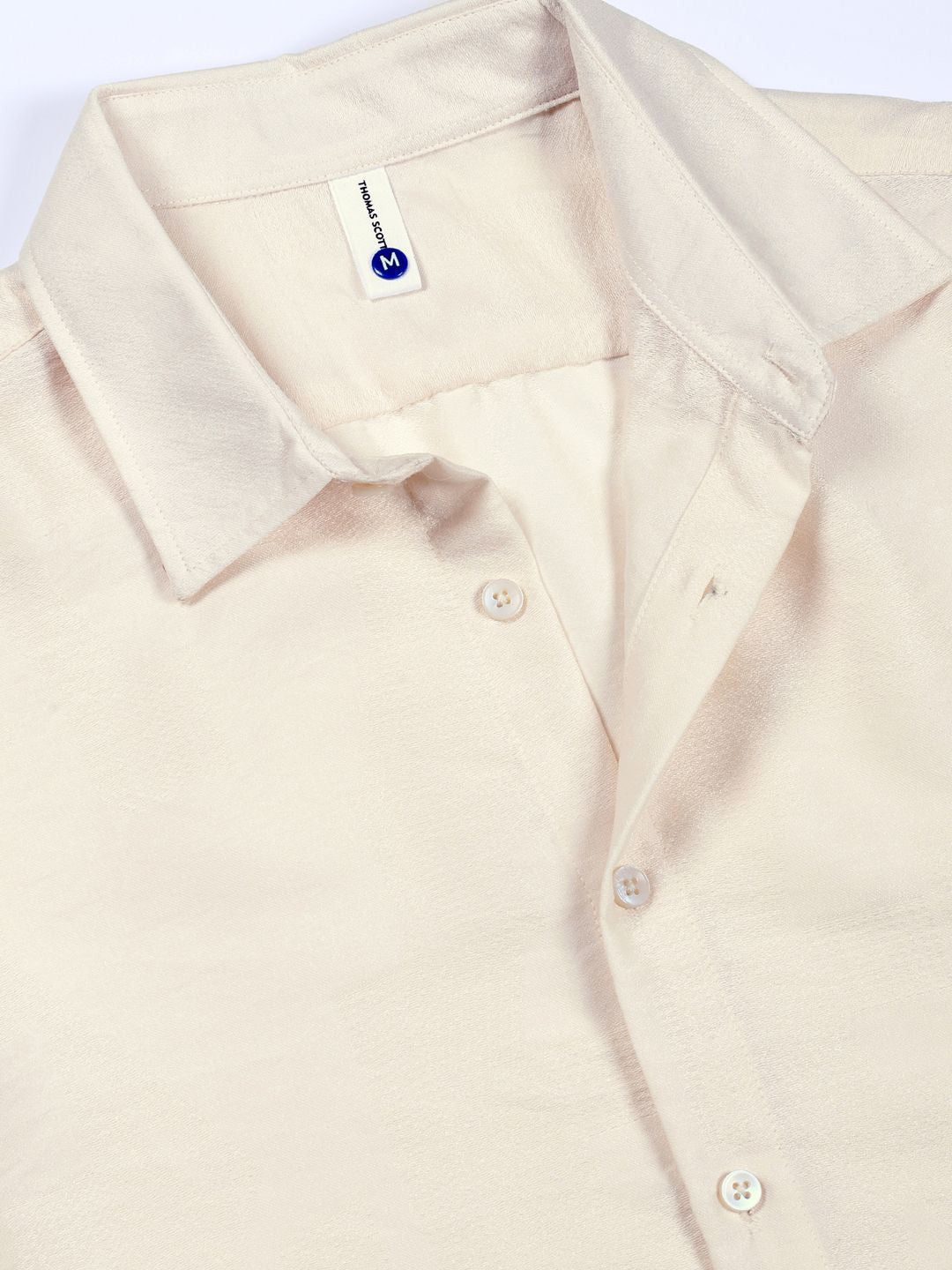 Thomas Scott Men Classic Slim Fit Opaque Casual Shirt