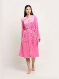 KLOTTHE Woolen Water Absorbent Bath Robe With Belt