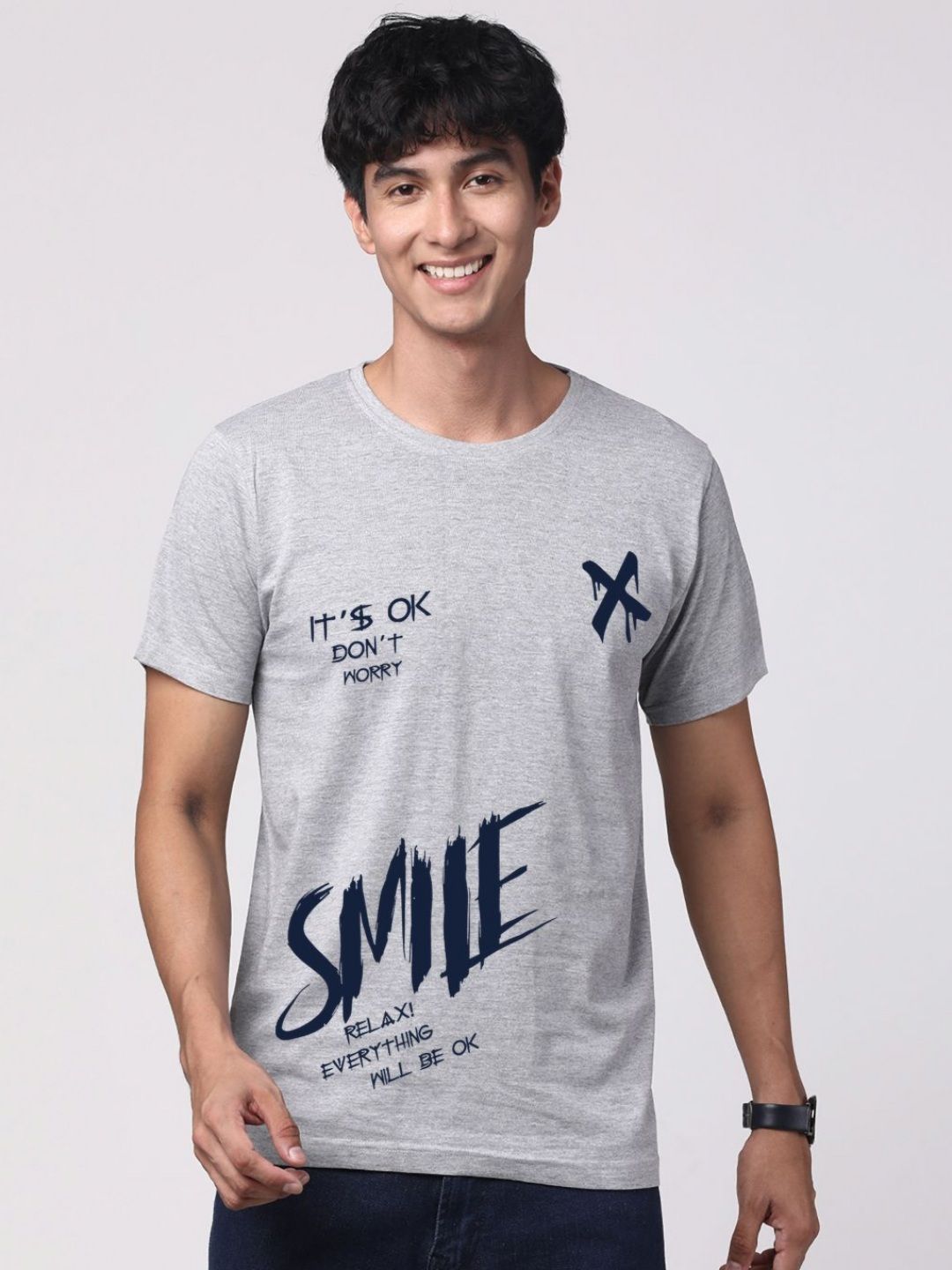 ADRO Men Graphic Printed Round Neck Cotton T-shirt