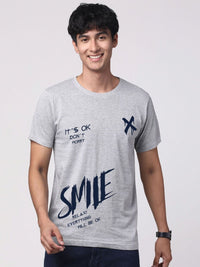 ADRO Men Graphic Printed Round Neck Cotton T-shirt