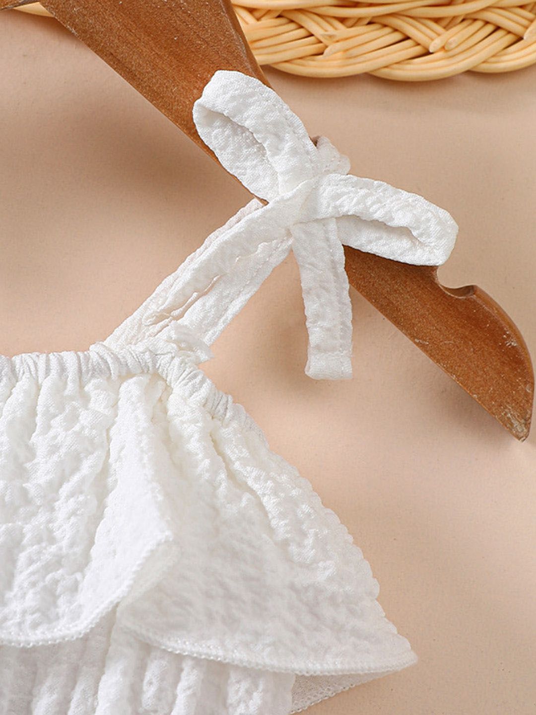 YK Girls Shoulder Straps Fit & Flare Dress