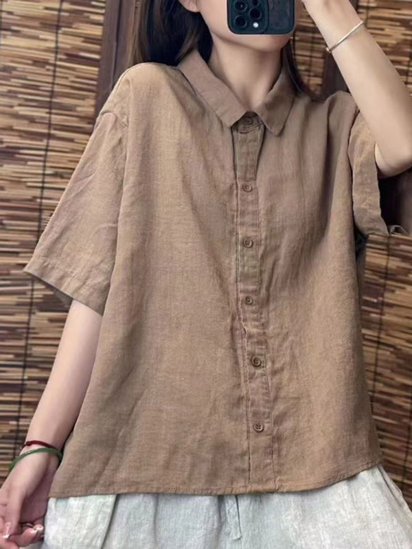DressBerry Spread Collar Relaxed Fit Shirt