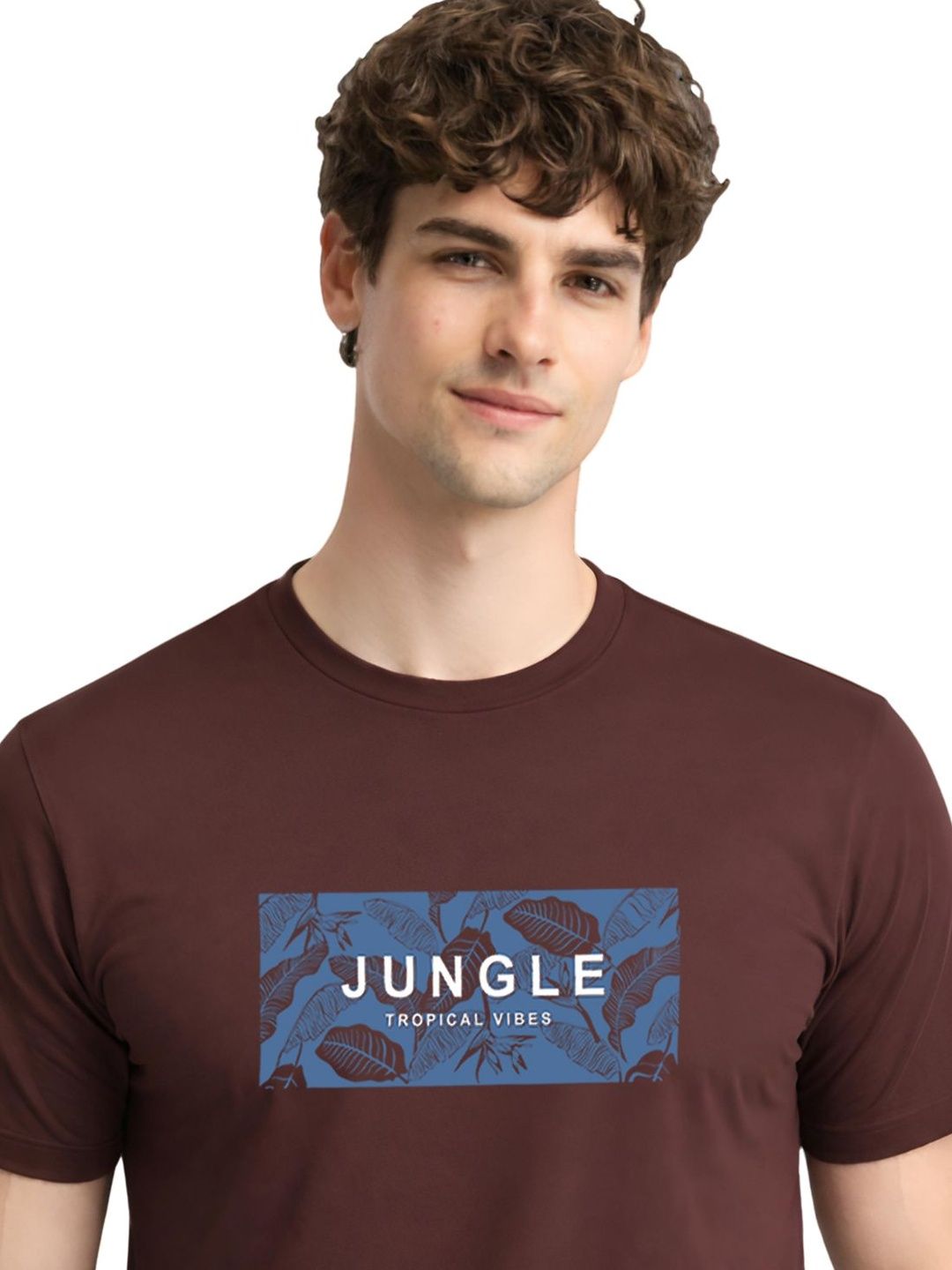 ADRO Men Typography Printed Tropical T-shirt