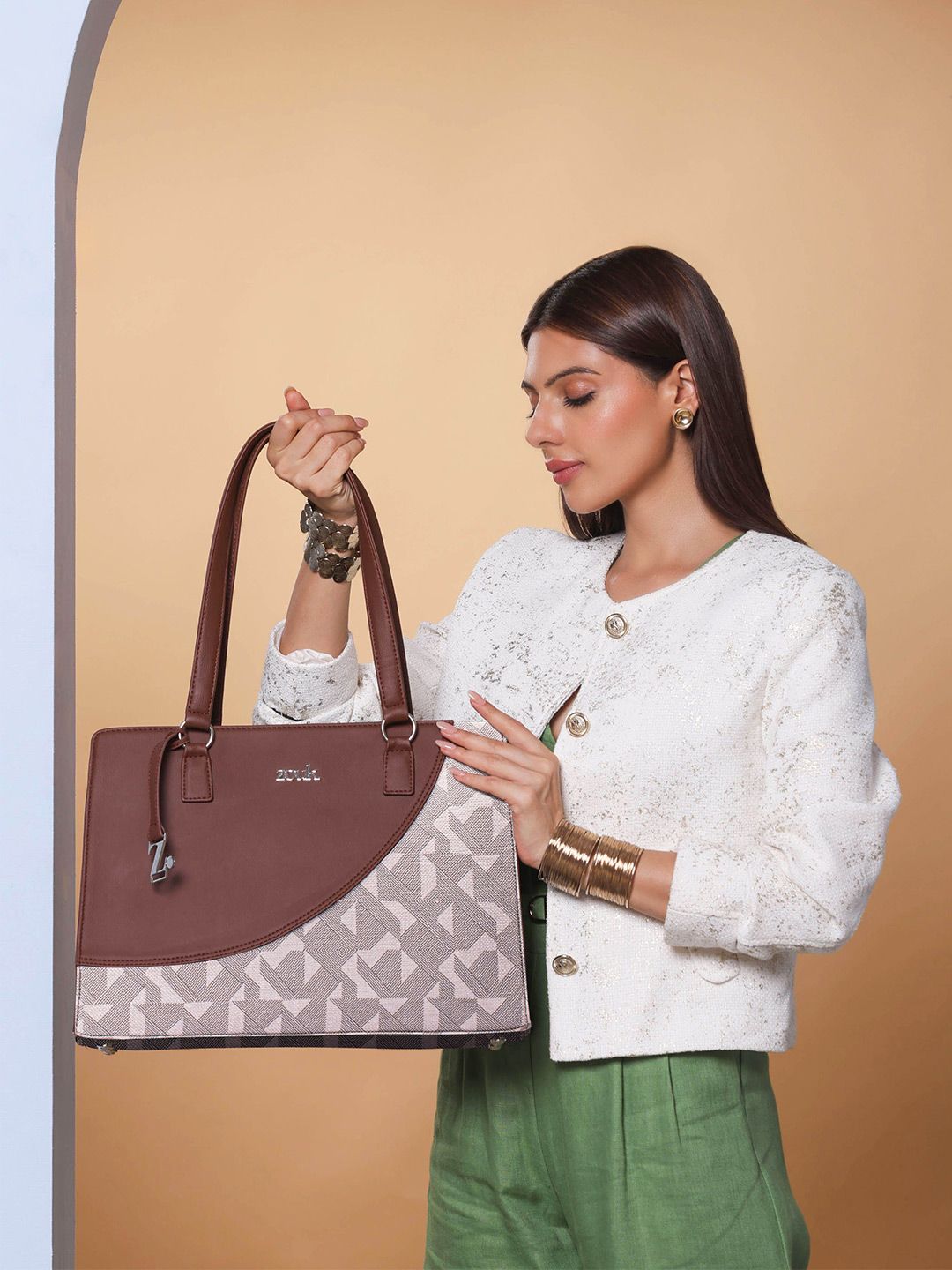 ZOUK Aravalli Abstract Office Essential Bag