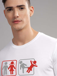 ADRO Men Graphic Printed Round Neck Cotton T-shirt