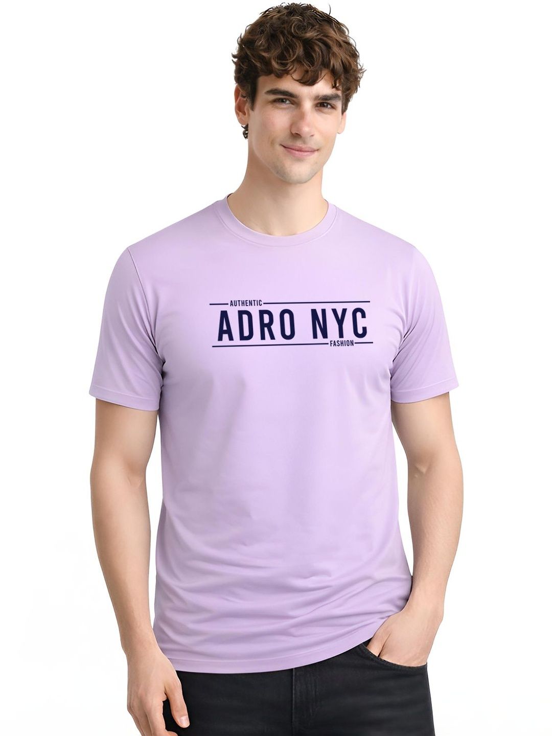 ADRO Men Typography Printed T-shirt