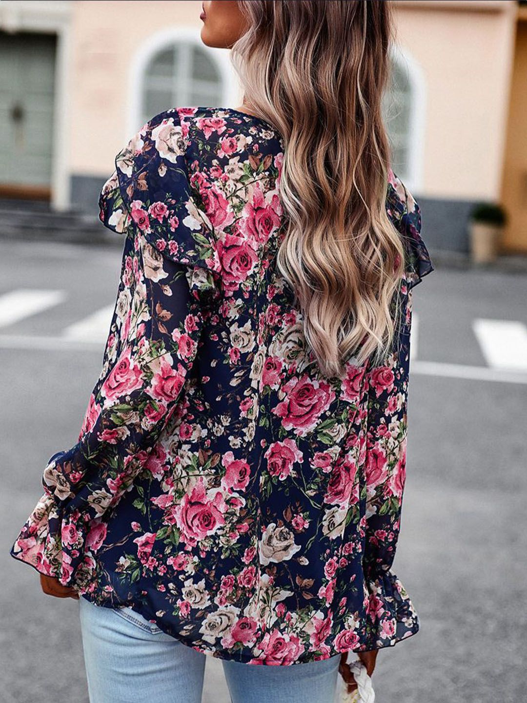 Semua Mengenai Anda Wanita Floral Dicetak A-Line Top