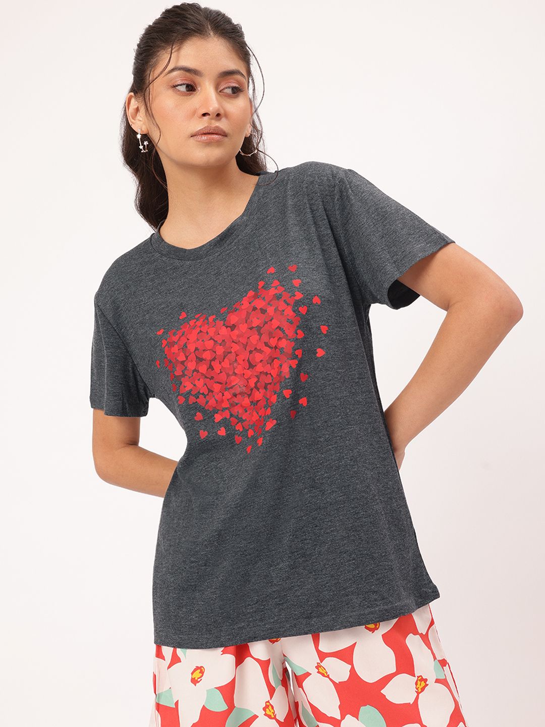 DressBerry Heartthrob Printed Basic Tee