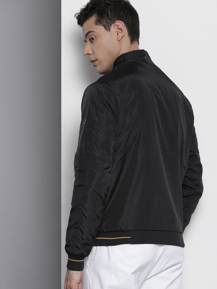 The Indian Garage Co Men Zip-Front Bomber Jacket with Insert Pockets