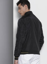 The Indian Garage Co Men Zip-Front Bomber Jacket with Insert Pockets