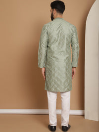 Anouk Sulam Kurta Lurus Dengan Churidar