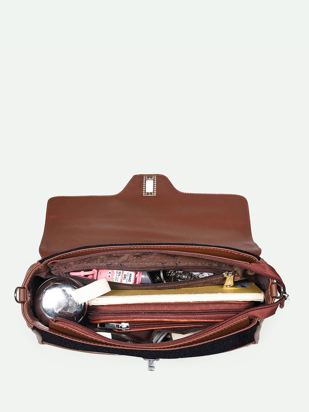ZOUK Printed Structured Satchel